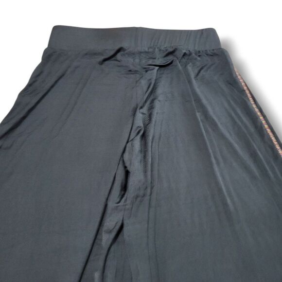 Terez Pants Medium W26"xL27.5" Activewear Wide Leg Capri Pants Crop Pants Black - Picture 5 of 8